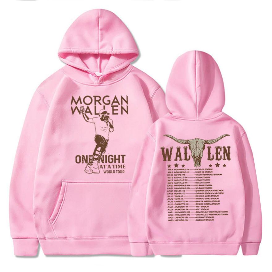 Уличная одежда Толстовка Morgan Wallen Толстовки тура Wallen One Night At A Time Мерч Morgan Wallen Пуловер Толстовка Унисекс Оверсайз