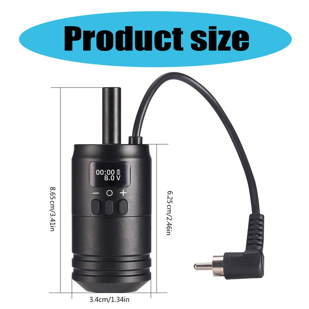 Аккумулятор 1600 мАч беспроводной тату-ручка с дисплеем оставшегося заряда 4-12 В принадлежности для татуировок для мастеров татуировки