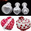 3Pcs/lot Heart Shape Fondant Craft Mold Cookie Cutters Baking Tool Cake Decorating Bakery Molds