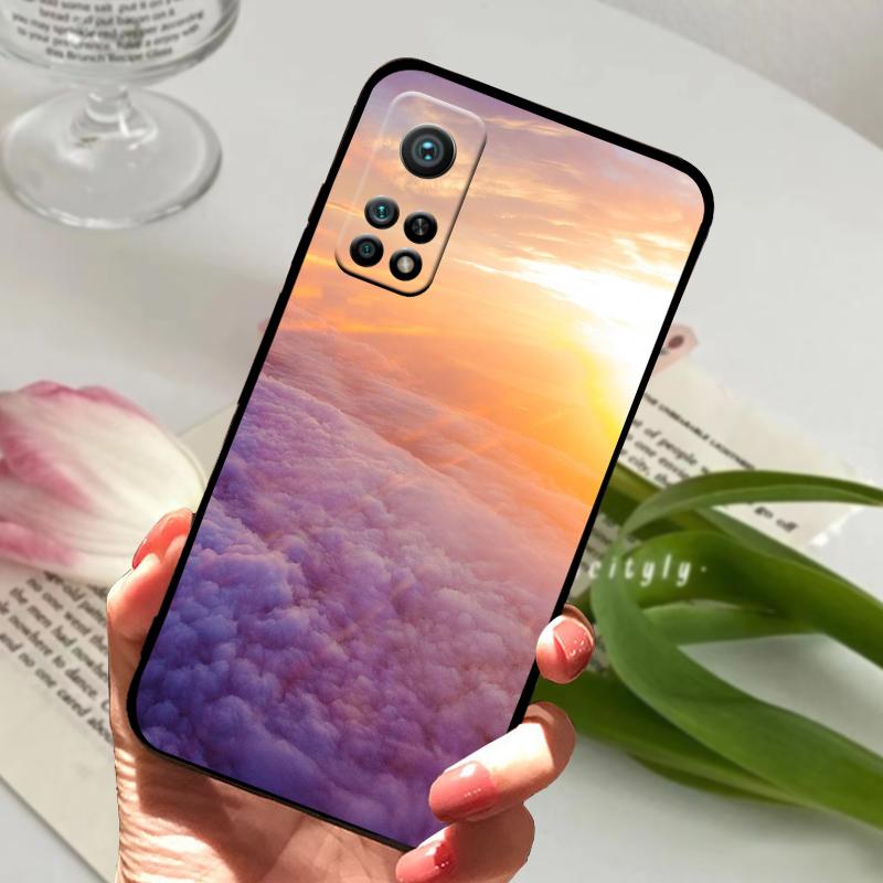 For Xiaomi Mi 10T Pro 5G Case Mi10T 10T Lite 5G Geometric Pattern Silicone TPU Matte Phone Cover For Redmi K30S Coque Bumper