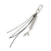 Модные брелки Fishbone Black Rope Charm Keyrings Подвеска Брелок для рюкзака Украшение для женщин и девочек