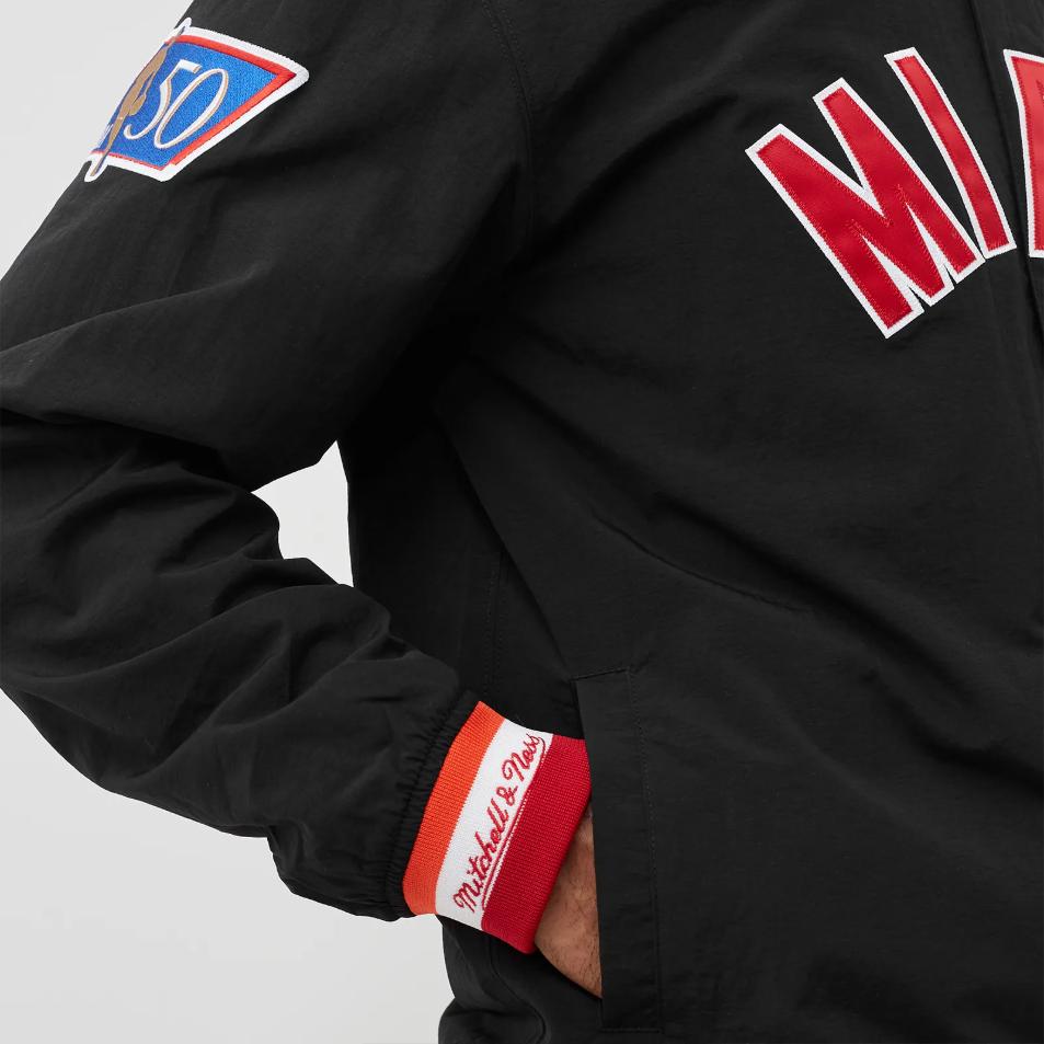 Mitchell Ness appliquéd lightweight jacket AWJKAC19189-MHEBLCK96