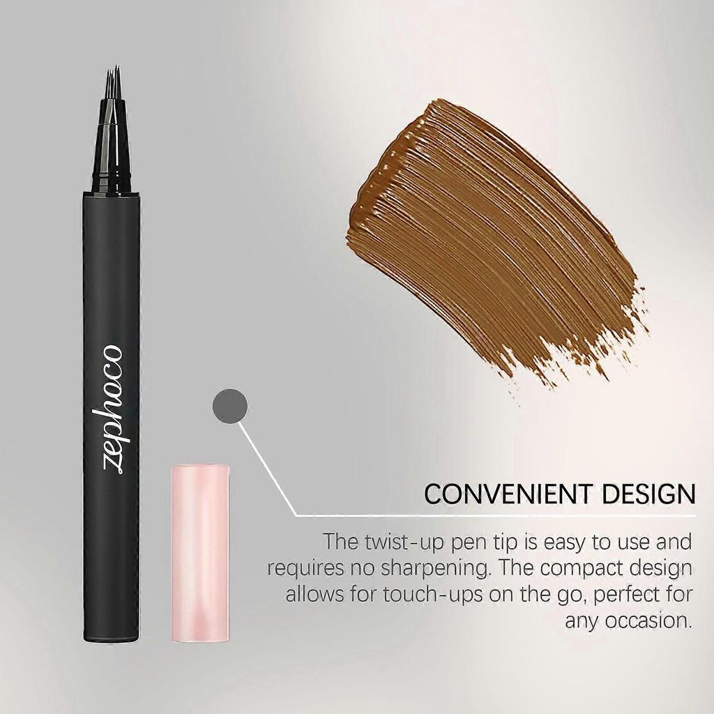 Zephoco Caramel Light Gold Eyebrow Pencil - Daily Sculpting And Filling For Natural, Defined, Smooth, And Pigmented Brows