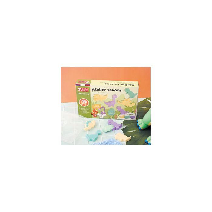 Coffret Comptoir des Savons Dino Graine Créative 200515 - Créez et personnalisez de magnifiques savons en formes de dinosaures
