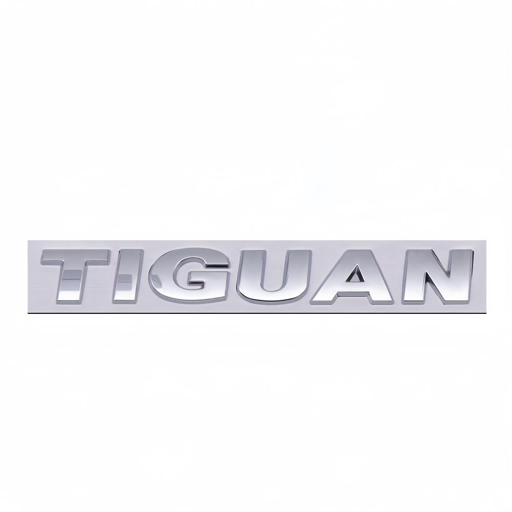 3D Metal Chrome Silver Black Car Sticker Rear Trunk Body Fender TIGUAN Letters Labeling Emblem Badge Logo