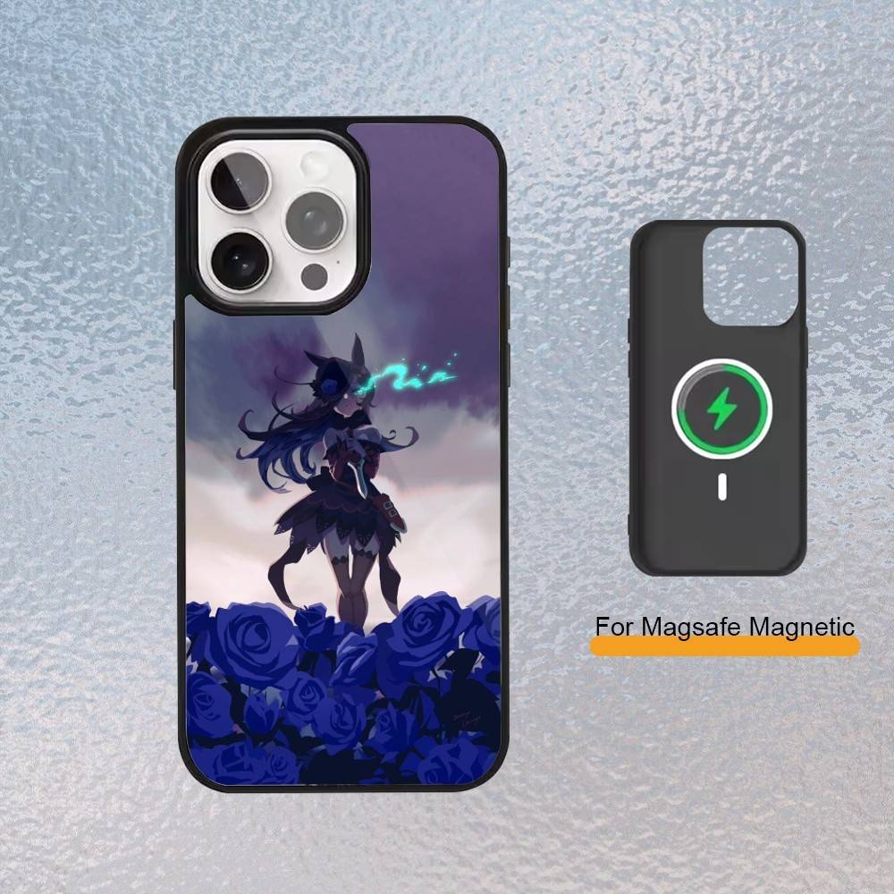 Красивый чехол для телефона Derby U-Uma Musume для iPhone 17,16,15,14,13,12,11 Plus,Pro Max Магнитная крышка для беспроводной зарядки