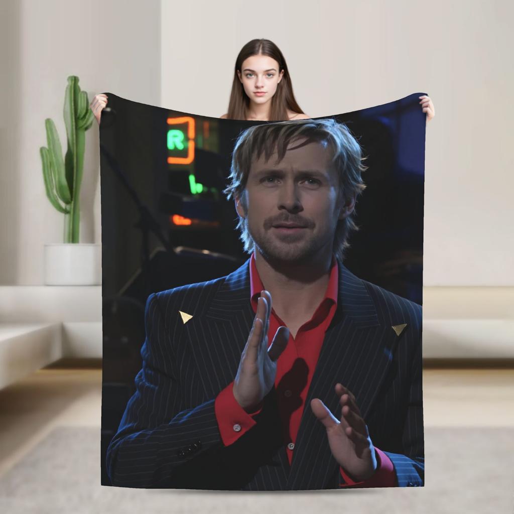 Ryan Gosling Flannel Blanket Boy Girl  Super Soft Throw Blanket Autumn Home Decor Bedspread Sofa Bed Cover