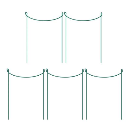 Колья для поддержки растений Полукруглый верх Металлический кол для растений Клетки и опоры для пионов Кольца для поддержки садовых растений для уличных комнатных растений Помидоры Гортензия
