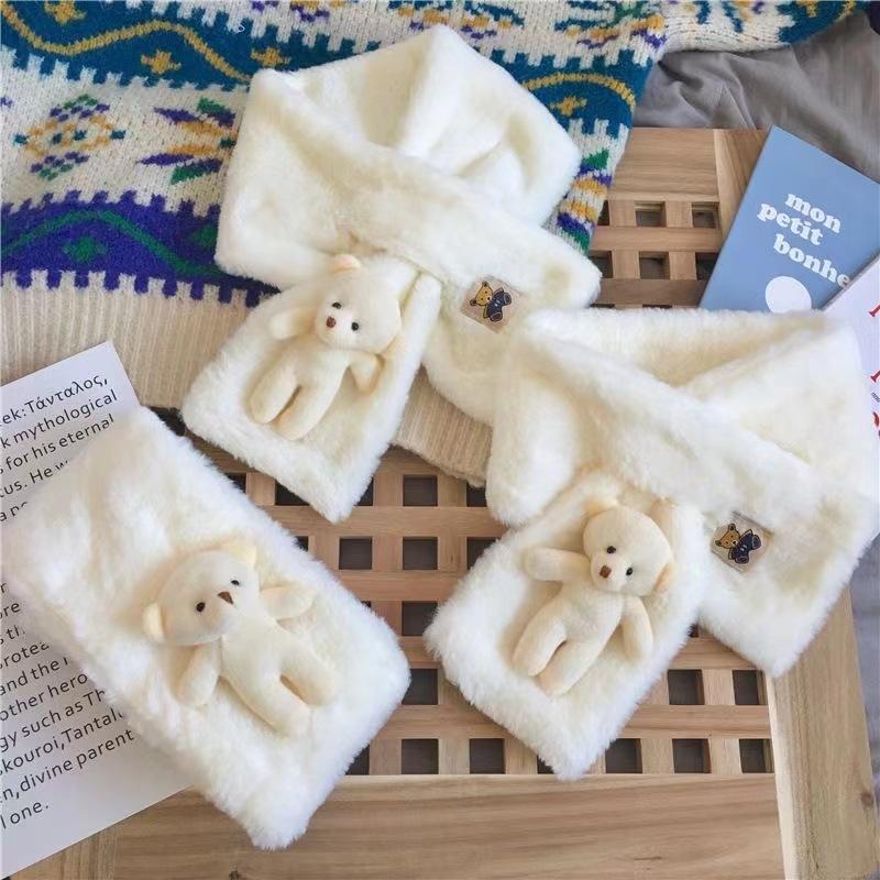 Cute Plush Neck Cover, Cold-proof and Warm Neck Protection, Outdoor Windshield Cover, Scarf