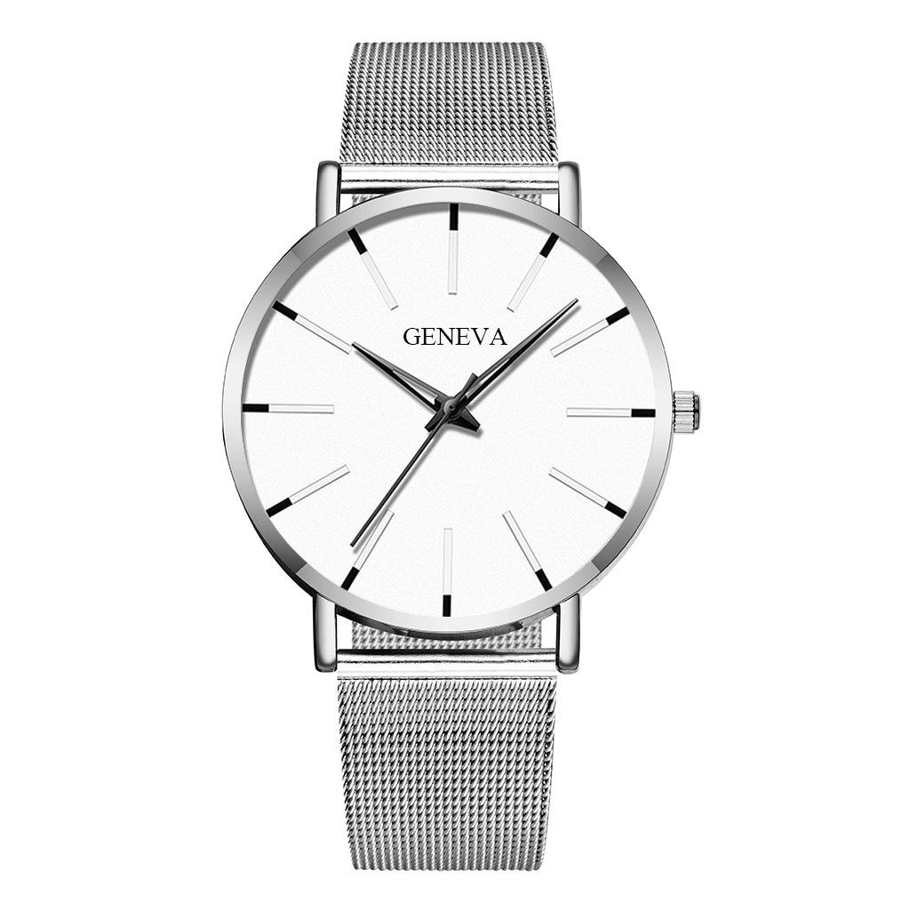 Wis Geneva Watch Casual Simple Watc Mesh Strap Quartz Watch Men'S Watch