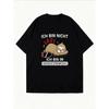 White T-Shirt With Sloth And Battery Design I Am Not Lazy I Am In Power Saving Mode Graphic Tee For Casual Wear