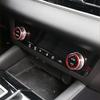 - Mitsubishi Outlander Air Condition Knob Button Ring Cover Decor Pair | Front | Matte | Red | 1 Year Manufacturer Warranty | China