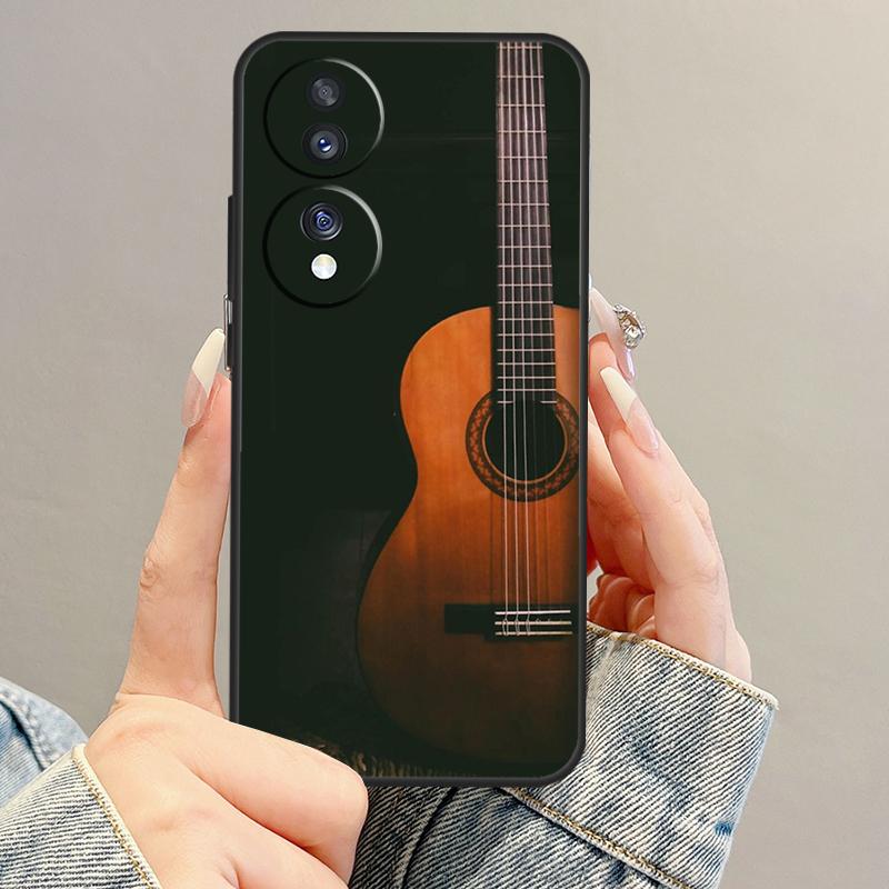 Guitar Music Case For Honor Magic 5 6 7 Pro Honor 90 70 50 200 400 Lite X9b X9a X8b X8a X8 X9 X9c Cover