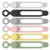 5Pcs Cable Organizer Strong Elasticity Multifunctional Soft Silicone Cable Strap Cord Protector Desktop Accessories