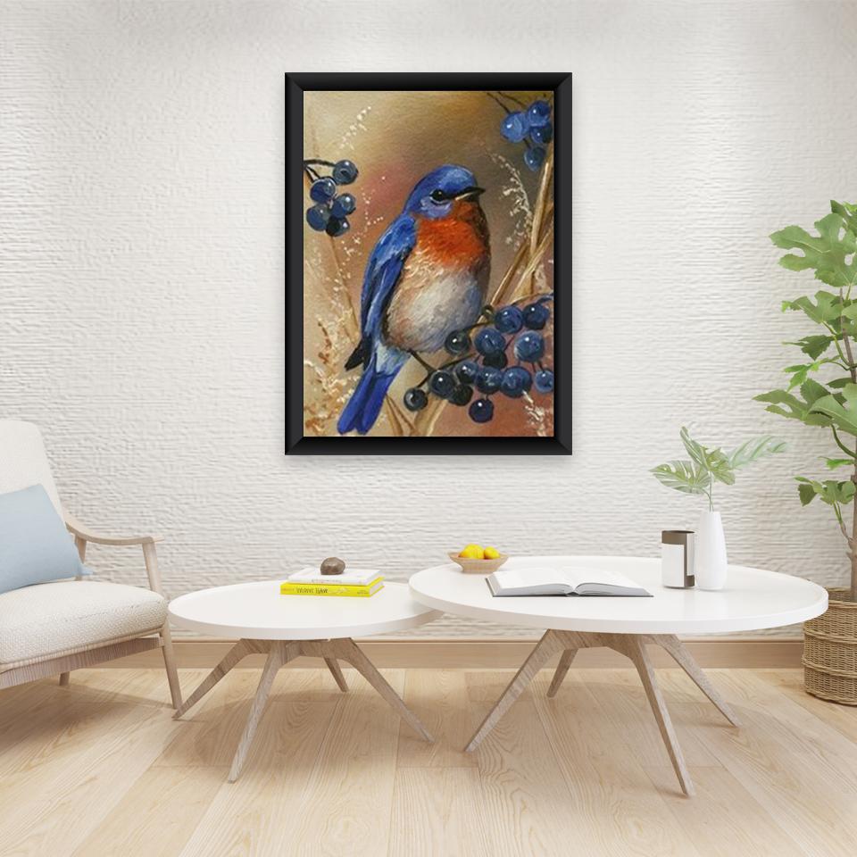 5D DIY Алмазная картина Птица Пейзаж Полный Круглый Алмазная вышивка Набор для вышивки крестом Мозаика Украшение со стразами Подарок