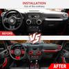 26PCS Full Set Interior Trim Kit Compatible With Jeep Wrangler JK JKU 2011-2018 2&4-Door Inner Center Console Trim, Door Handle, Cup Holder Cover