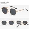 Frame UV Protection Sunglasses for Men/Women Metal Sunglasses Square Sunglasses Polygon Sun Glasses