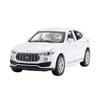 Масштаб 1/32 Модель внедорожника Maserati Levante из сплава, литой металлический игрушечный автомобиль со звуком и светом, инерционная игрушка, коллекция, миниатюрные игрушечные автомобили, подарок