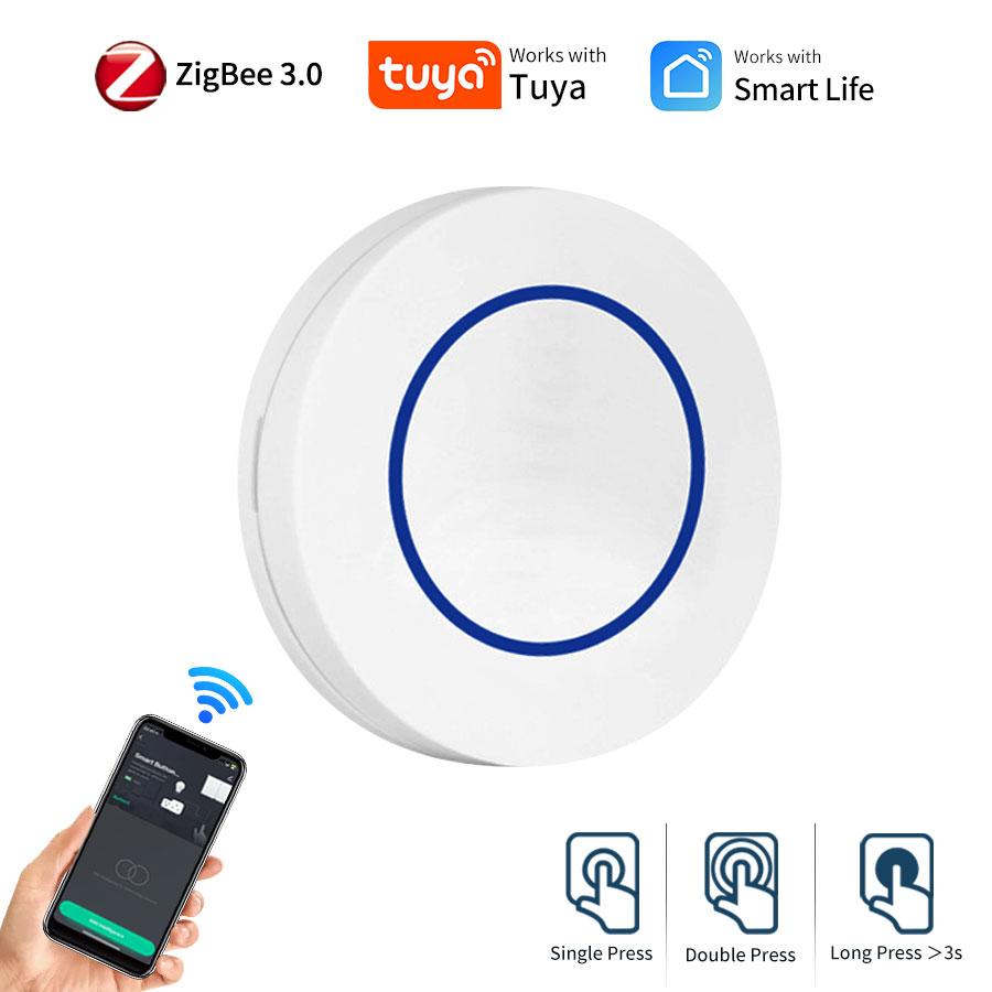 Tuya ZigBee Smart Switch Беспроводной кнопочный переключатель сцены Smart Life APP Automation Scenario Switch Требуется шлюз ZigBee