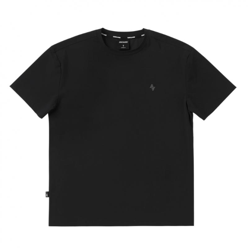 Akii Classic Summer Cooling Loose Fit Short Sleeve Shorts Set Black Akalsu32723