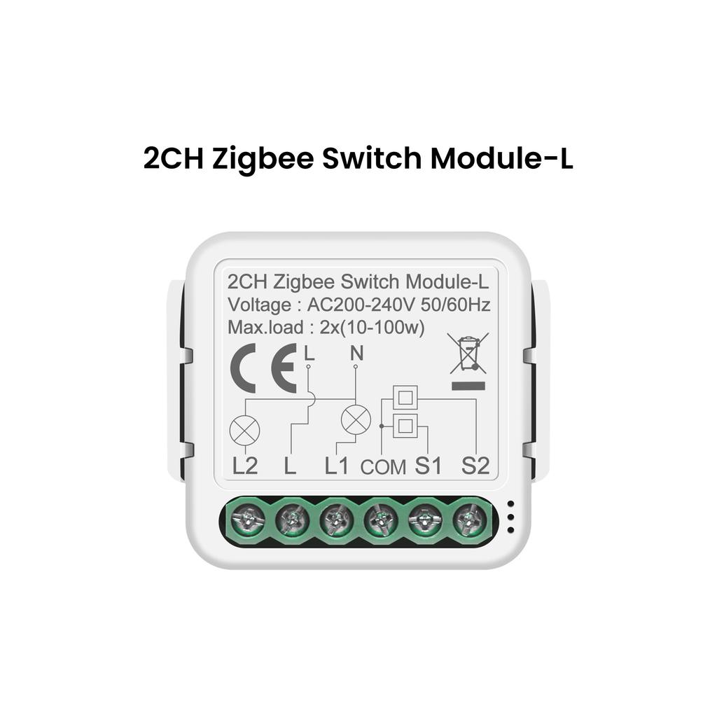 GIRIER Tuya ZigBee Умный Модуль Выключателя Не Требуется Нейтральный Провод 1/2/3/4 Канала DIY Умный Автоматический Выключатель Реле Поддерживает 2-стороннее Управление Alexa