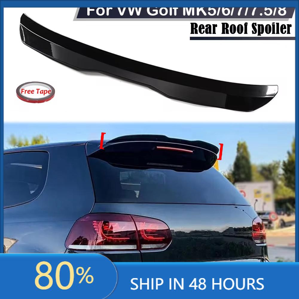 BRQ1 Для VOLKSWAGEN VW GTI Для Volkswagen VW Golf MK5 MK6 MK7 MK7.5 MK8 GTI Хэтчбек Задняя крышка багажника Спойлер на крышу Крыло Заднее крыло автомобиля oq2