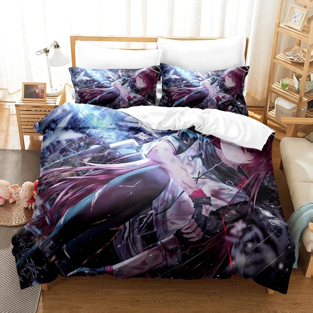 Anime Game Arknights Bedding Set For Bedroom Soft Modern Bedspreads Comefortable Kids Duvet Cover Quilt Cover And Pillowcase