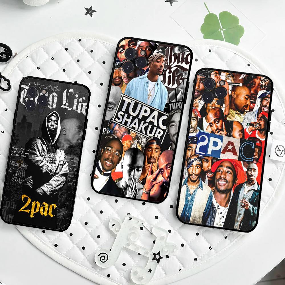Чехол для телефона с изображением американского рэпера T-Tupac S-Shakur для iPhone 17 Air 16 15 14 13 12 11 Pro Max 16 15 14 Plus, мягкий чехол из ТПУ