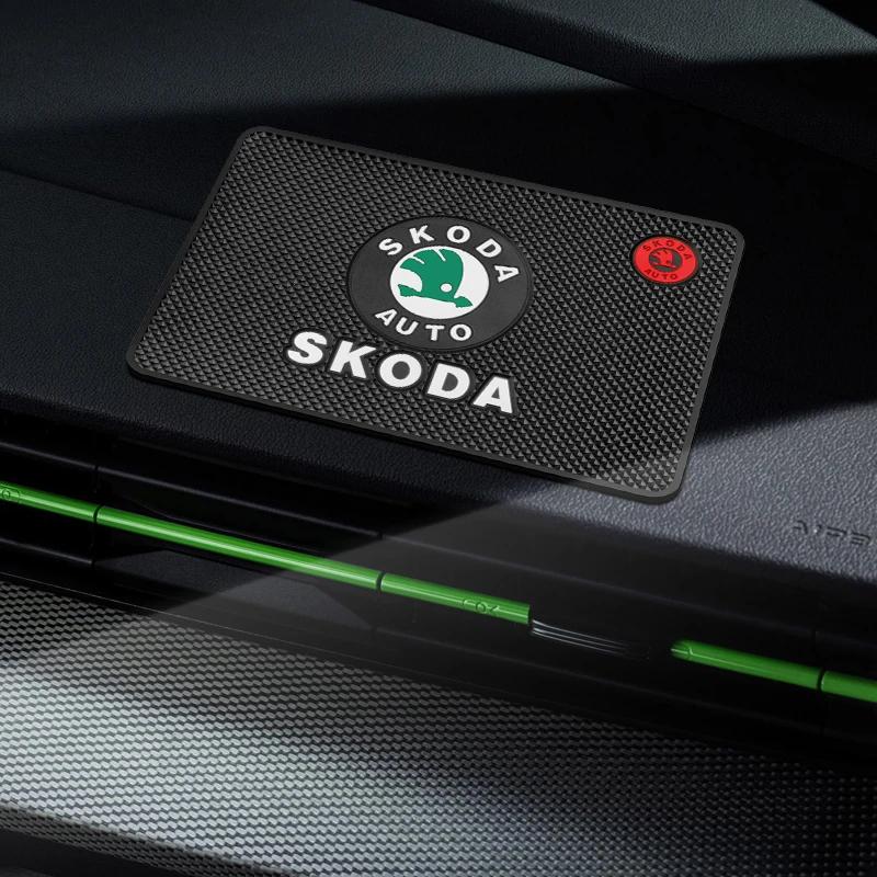 CGP1 Car Anti-Slip Mat Pad Rubber Mobile Sticky Dashboard Phone Stand Non-Slip Mat For Skoda Fabia 1 2 Octavia a7 Superb Rapid Yeti