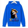 Anime One Piece Hoodies Luffy Casual Ace Law Roronoa Zoro Luffy Streetwear Kids Boys Sweatshirts Pullover Hooded Fashion Costume