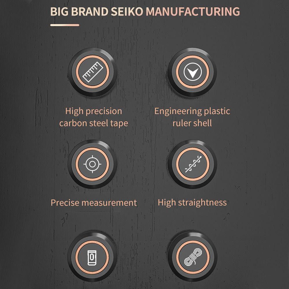 Высокоточная износостойкая утолщенная 3/5/7.5/10м измерительная стальная рулетка