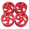 52mm Aluminum RC Wheel Rim Set Accessories Upgrade Kit Hubs 1/12 Car Parts