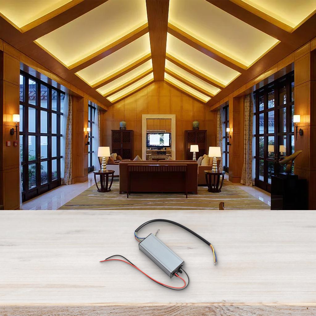 50W LED Driver Power Supply Transformer IP65 Waterproof with Short Circuit Protection for High Bay and Spot Lights