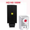 HG140 15W 30W 45W 60W 75W 100W 150W Промышленный шкаф 35 мм Din-рейка Тип Тепловентилятор PTC Полупроводниковый Термостат с NC KTO