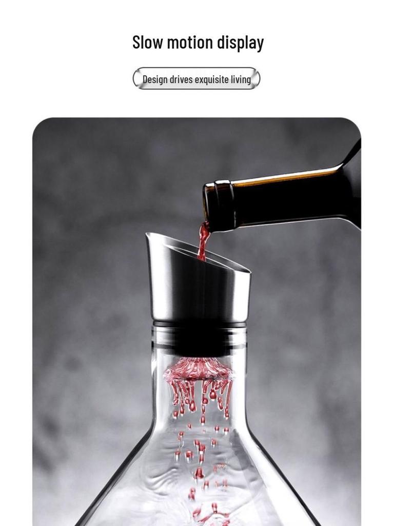 Набор декантеров «Ледник»: Премиальный хрустальный аэратор для вина и хранение