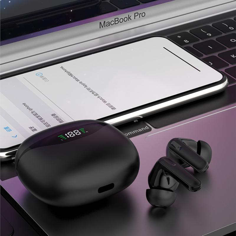 New Wireless Dual -ear TWS Low Latency Touch Number Showing Game 5.3 Bluetooth Headset