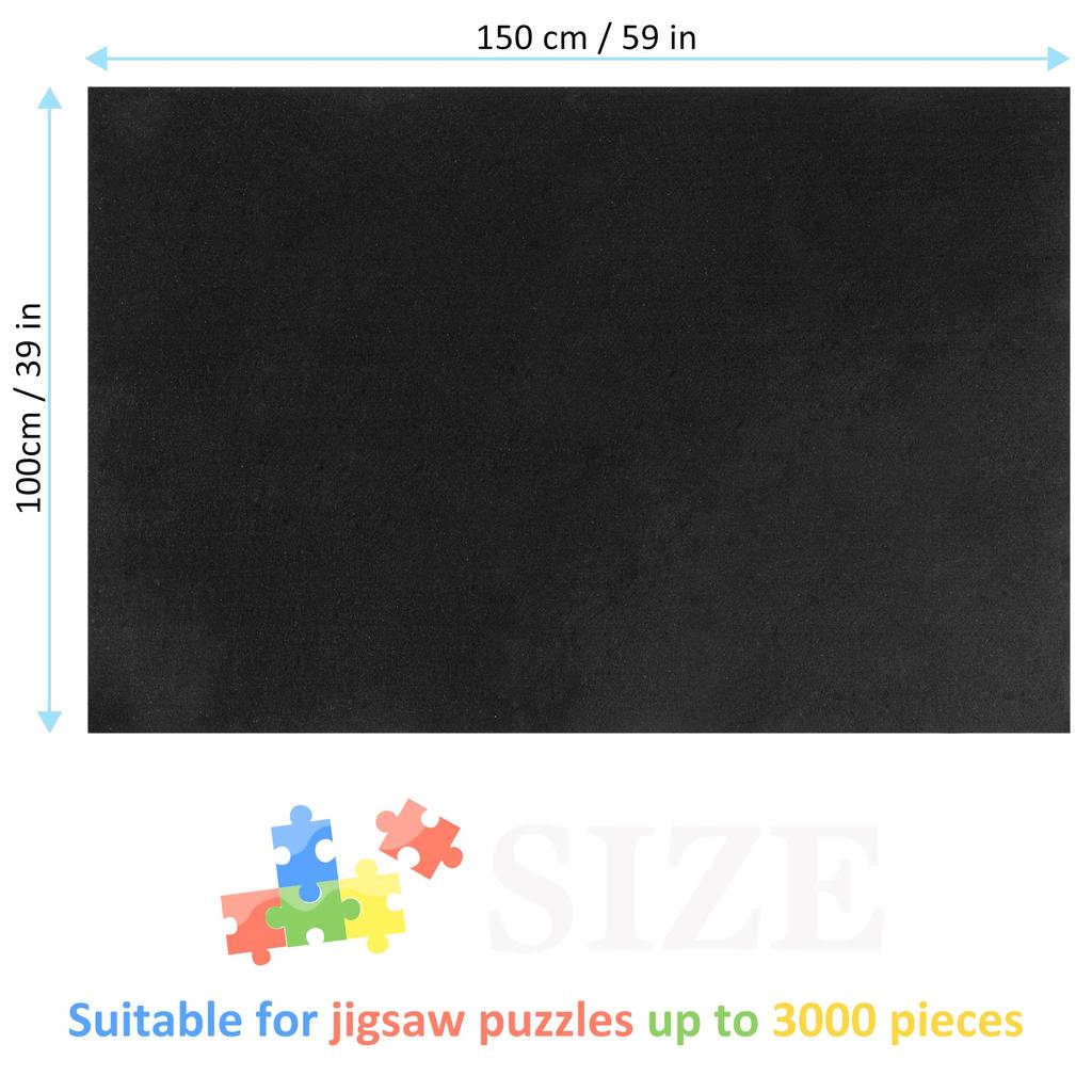 Lavievert Giant Jigsaw Puzzle Mat Roll-Up Portable Puzzle Saver Board, Large Felt Puzzle Mat with Storage Keeper Holder, Drawstring Closure Storage