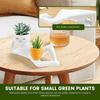 Lazy Guy Resin Funny Planter Pot with Drainage Holes Desktop Creative Crafts Ornaments Garden Greenery Vase Container