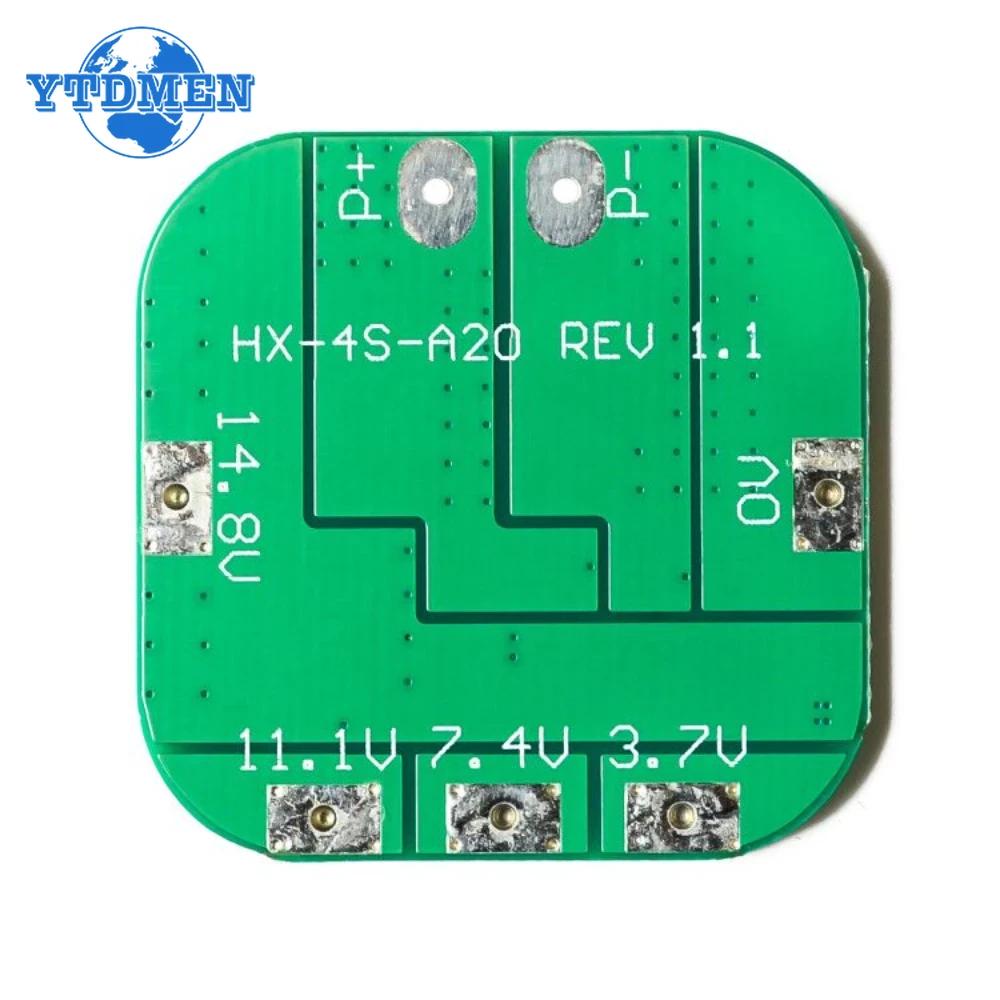 1 шт. 4S 14,8 В / 16,8 В 20 А пиковая литий-ионная 4 BMS PCM плата защиты батареи Bms для литиевого LicoO2 Limn2O4 18650 Li-модуль батареи