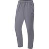 Li Ning Fitness Series Solid Color Mid Waist Comfortable Breathable Fleece Warm Straight Leg Sports Long Pants Men Bottoms Smoke-Gray AYKT787-3