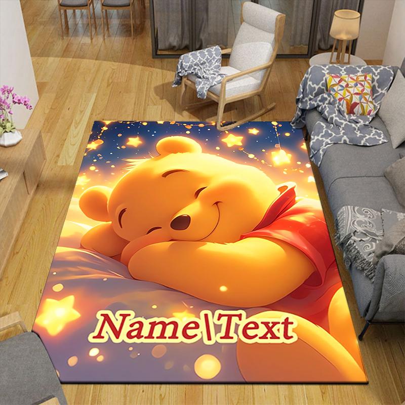 Custom 1Pc Pooh Friends Adventure Rug Office Carpet Indoor Outdoor Entrance Doormat Nonslip Soft And Comfortable Living Room D916366