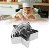 5pcs Stainless Steel Biscuit Cutter Molds With Handle Stainless Steel Cookie Cutters  Holiday Baking