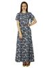Women Long Maxi Dress Frilled Sleeve Rayon Gown Summer Clothing