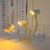 TikTok Mini LED Table Lamp: Foldable Night Light for Bedroom & Study, Eye Protection.