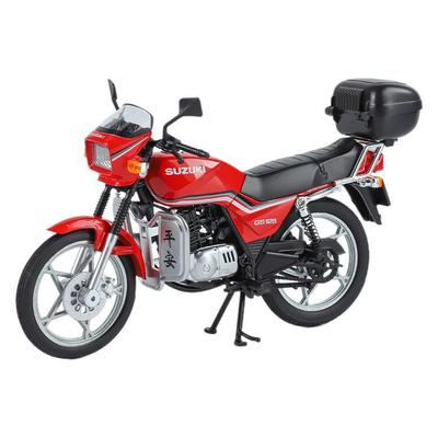 1/12 SUZUKI GS125 King Мотоцикл Литой Металлический Модель Звук и Свет Детская Игрушечная Машинка Украшения Модный Декор с Другом