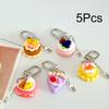 1 шт., украшение для рюкзака, имитация еды, десерта, подарка, пряжки для ключей, телефонной цепочки, мини-торта, аксессуары для готовой еды, девичье сердце