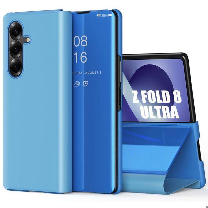 Coque pour Samsung Galaxy Z Fold 8 Ultra, Protection Rabat Smart Case Anti-Rayures - Bleu