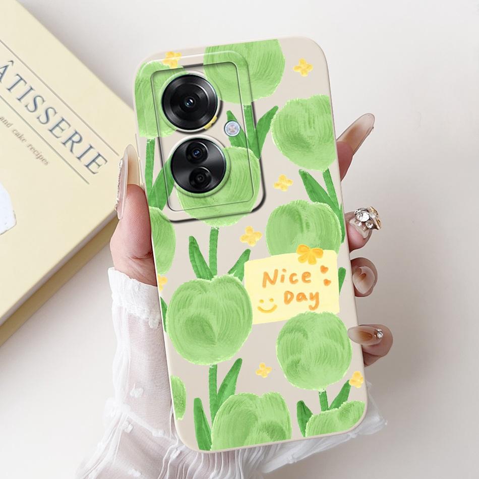 For OPPO Reno11 F 5G Case Reno 11F CPH2603 2024 Elegant Printing Camera Protective Shockproof Soft Silicone Phone Cases