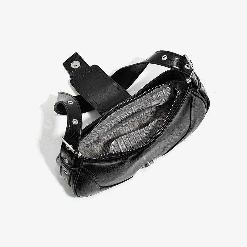 Нишевая дизайнерская сумка-седло, Простая повседневная сумка подмышку, Сумка на одно плечо, Высококачественная сумка кроссбоди для женщин