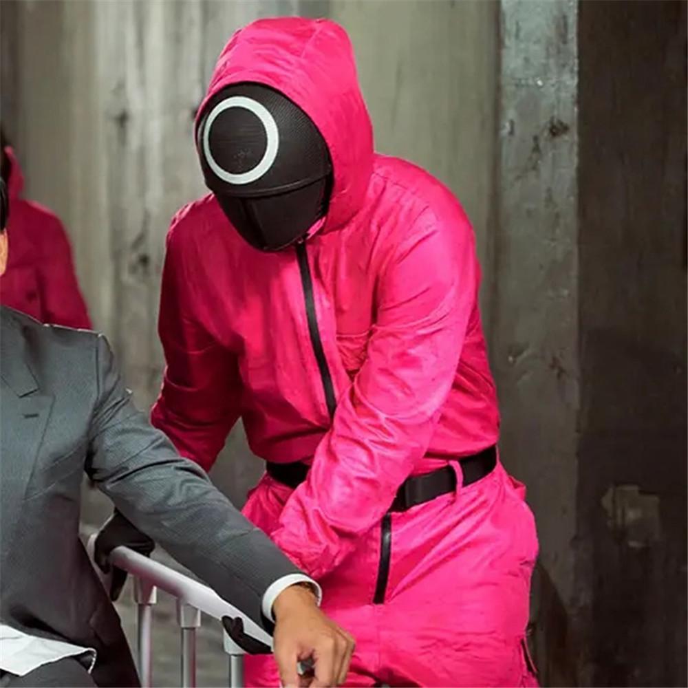 Костюм кальмара злодея для мальчиков, карнавальный костюм с масками, корейский сериал, детское нарядное платье на Хэллоуин